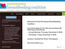 Tablet Screenshot of mnbreastfeedingcoalition.org